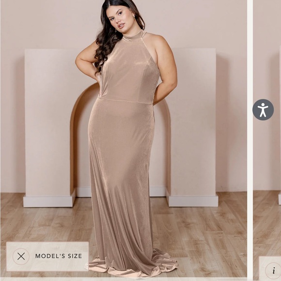 Revelry Tori Dress in Champagne size 8 - Picture 2 of 5